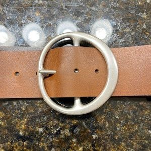 *VERY RARE* Silpada designs genuine soft leather belt with brass buckle